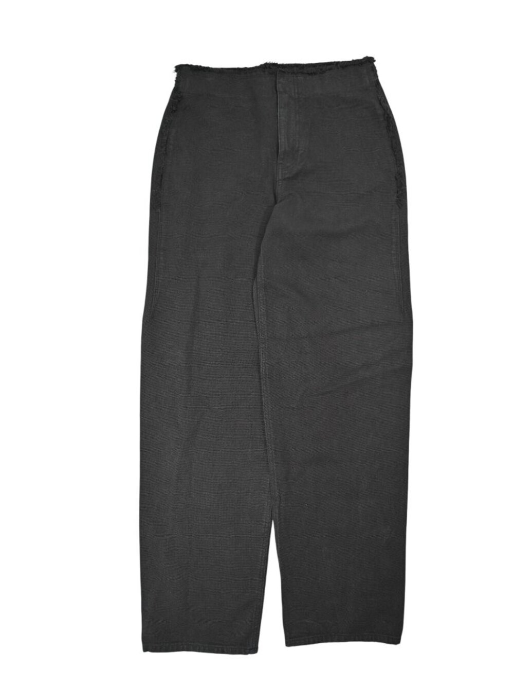 Khy Raw Edge Canvas Pant in Black